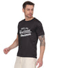 Failure is Success in Progress Graphic T-Shirt, Black Cotton, Round Neck, Short Sleeve