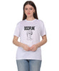 Discipline Graphic Print Cotton T-Shirt, Round Neck, Short Sleeve, Casual Wear