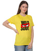 Graphic Print T-Shirt, Cotton, Angry Eyes Design